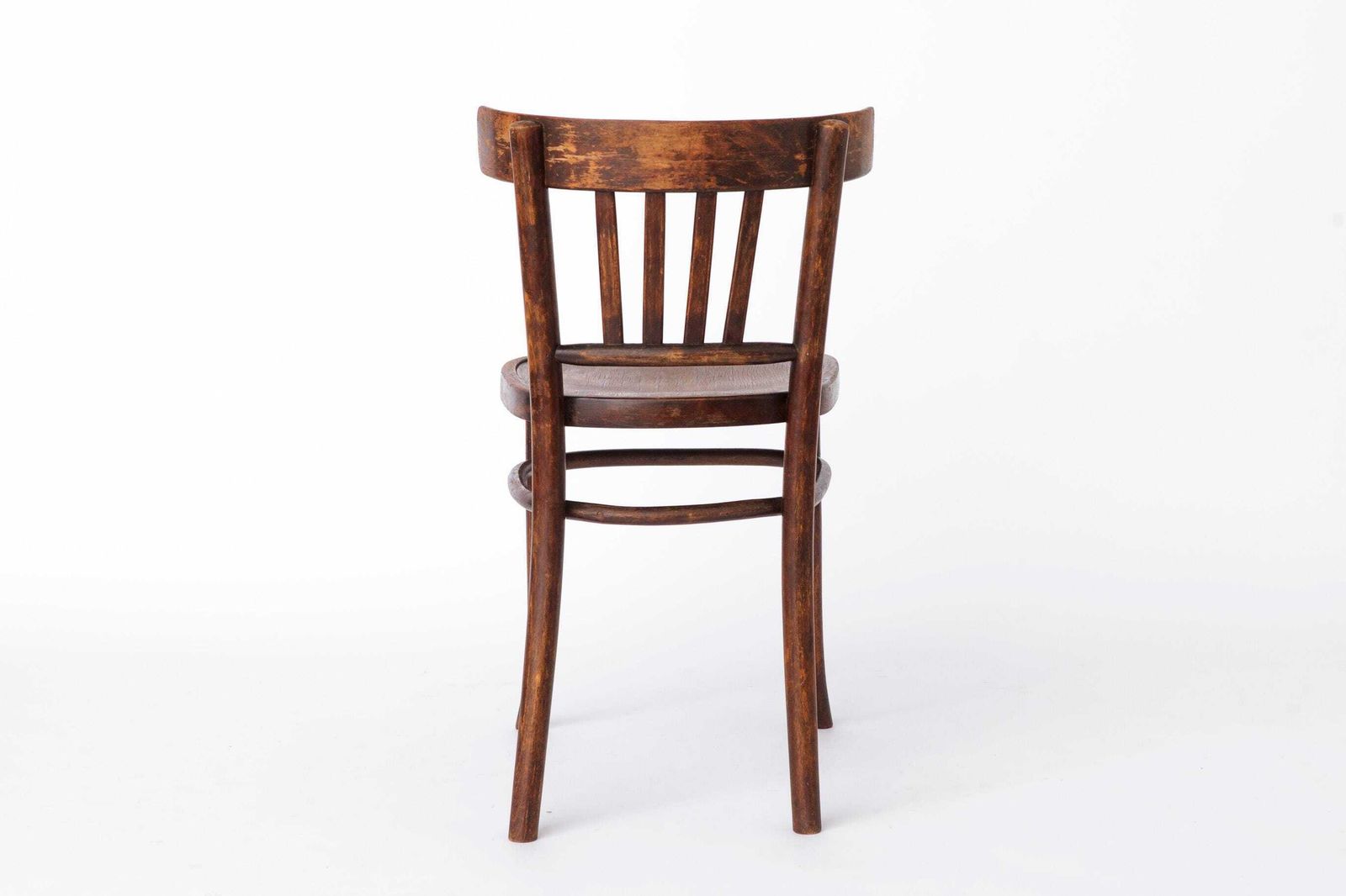 Vintage Wooden Desk Chair 1930s 1950s, Belgian Beech Wood Chair, Mid Century Dining Chair, Dark Stained Wood Chair photo buy