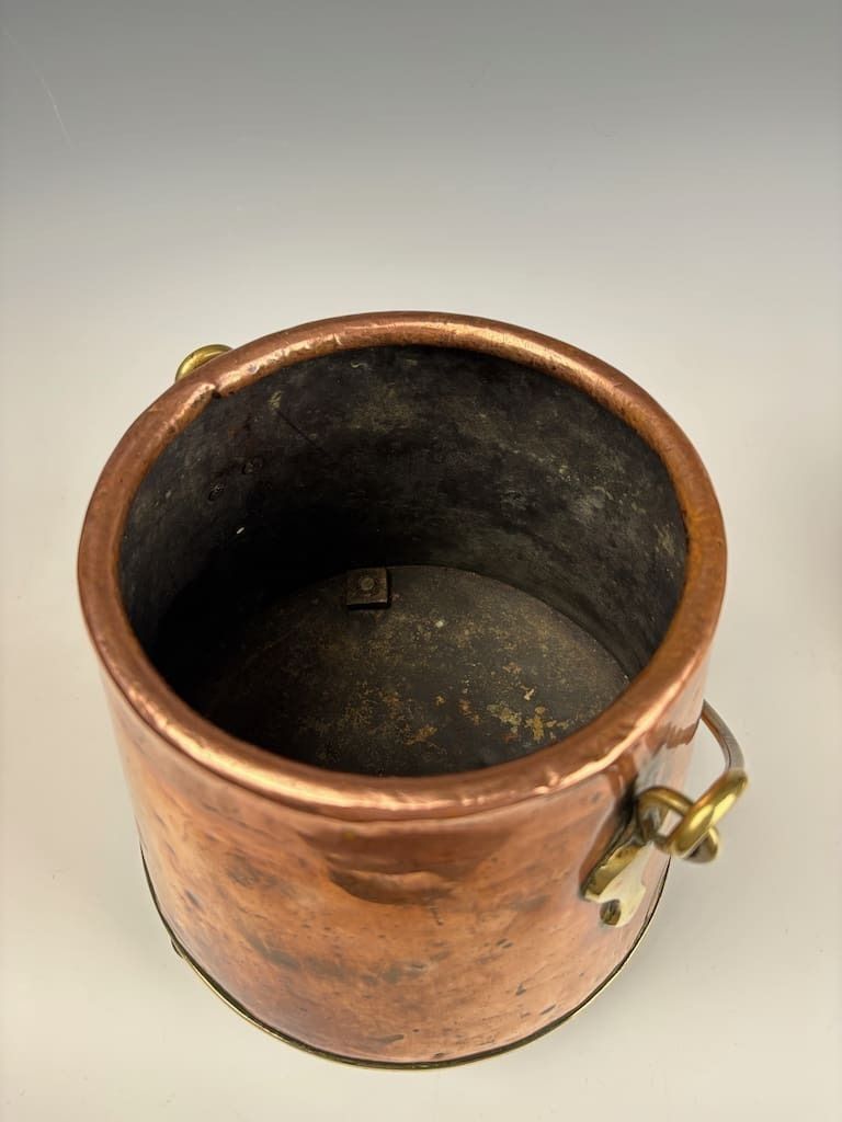 Home Fixtures 19th Century Dutch Copper And Brass 'Doofpot' (Ember Pot) photo