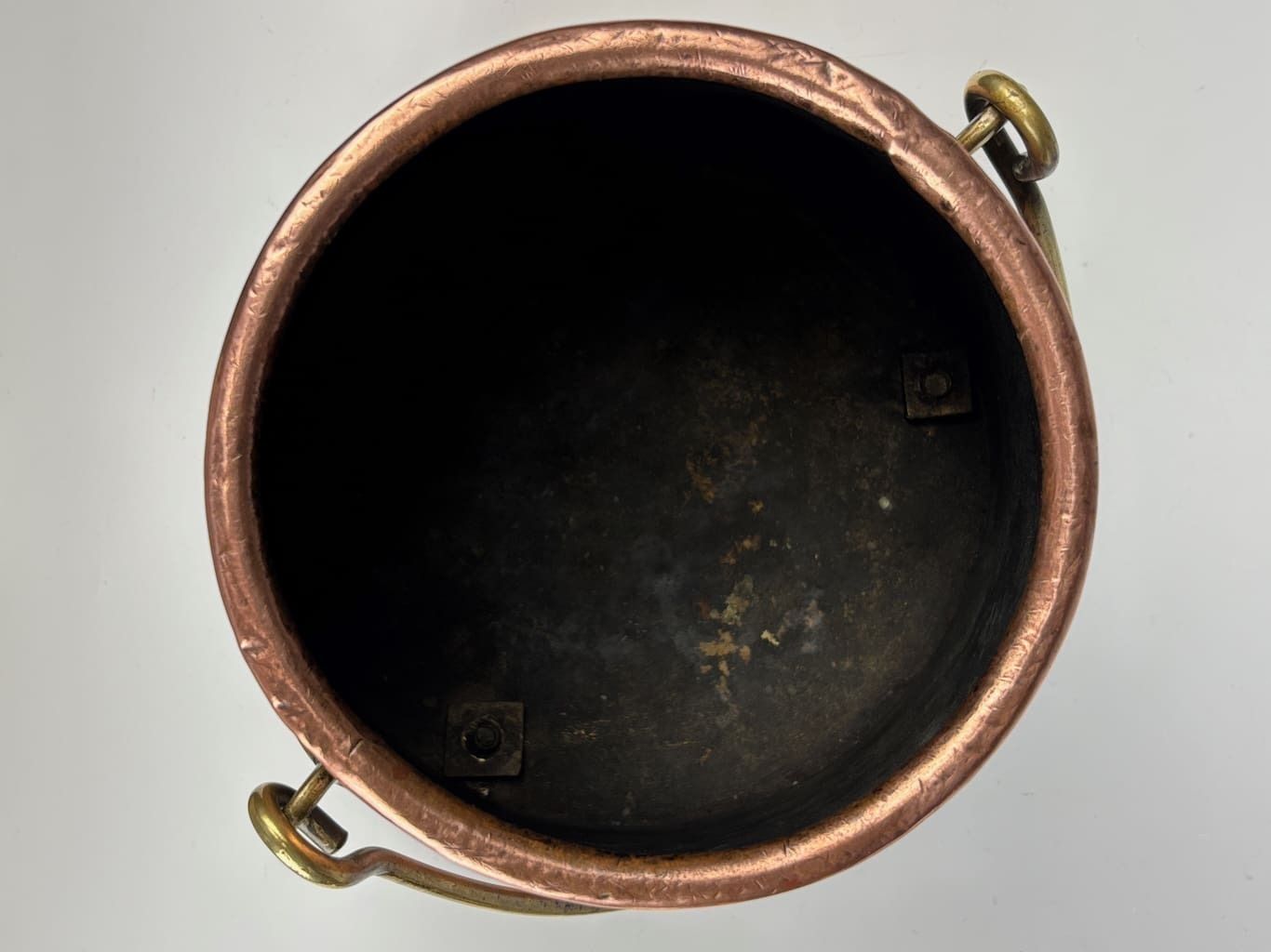 325.0 19th Century Dutch Copper And Brass 'Doofpot' (Ember Pot) photo