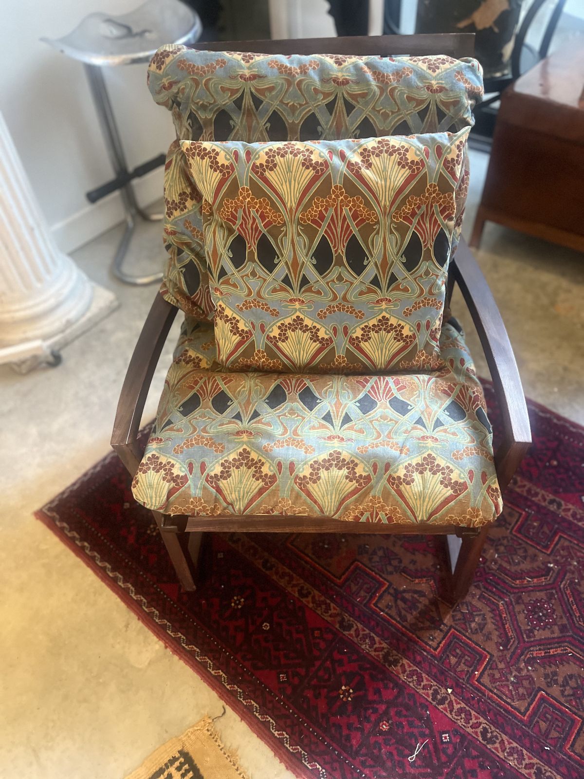 Danish Rosewood Open Frame Capella Style Easy Chairs photo vintage