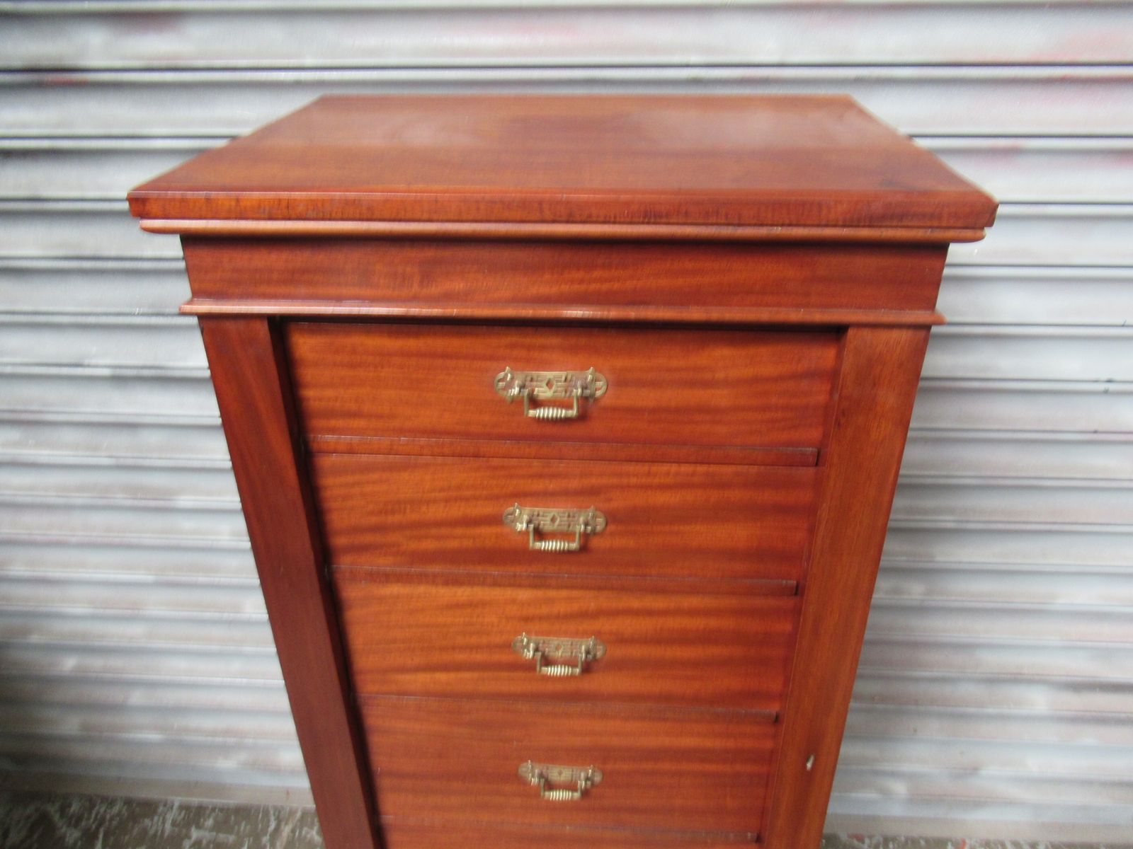 photo for sale Victorian Period Mahogany Wellington   Chest Of Drawers