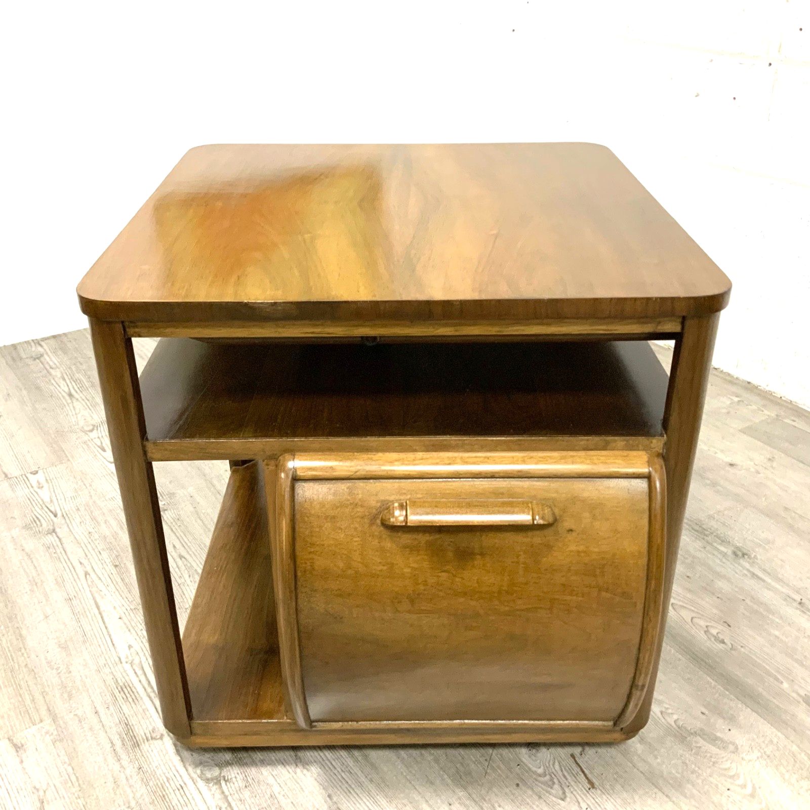 1930s Vintage Art Deco Walnut Cocktail Drinks Cabinet By Incorporall photo furniture