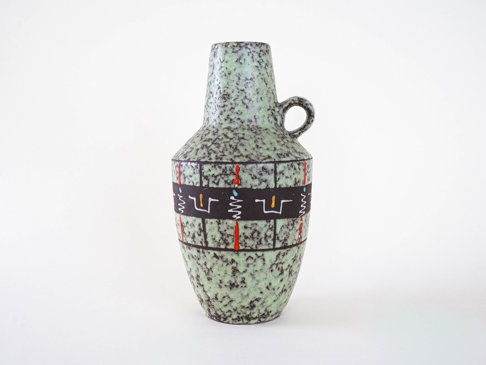 Ceramic Vase, German Design, 1960s, Manufactured In West Germany photo Home Decor