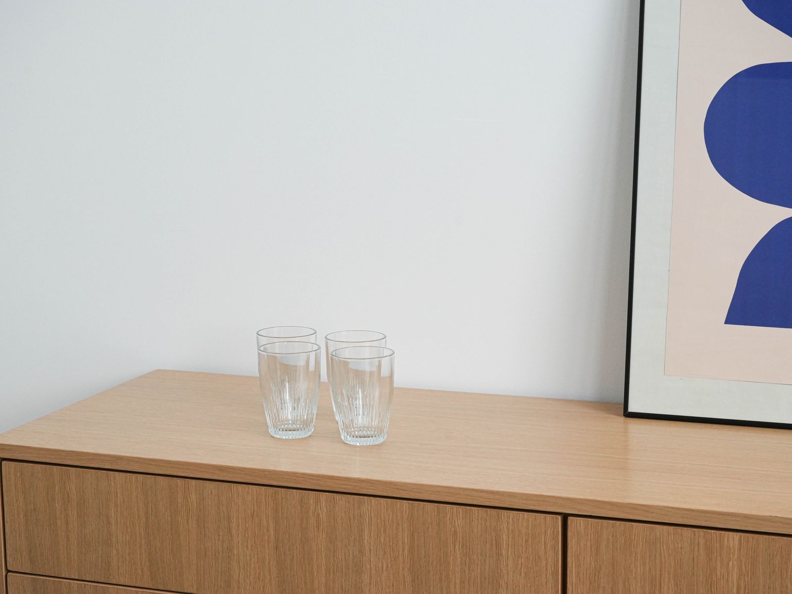 Set Of Four Glasses, Danish Design, 1970s, Manufactured In Denmark photo furniture