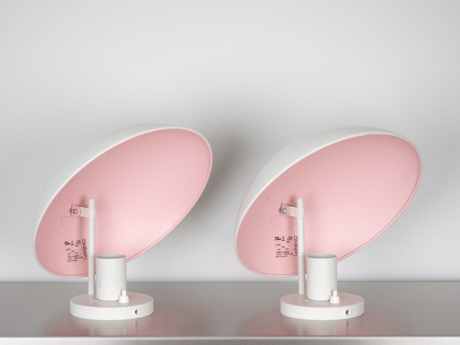 Vintage Danish Ph Hat Maxi Wall Lamps By Poul Henningsen For Louis Poulsen, 1961, Set Of 2