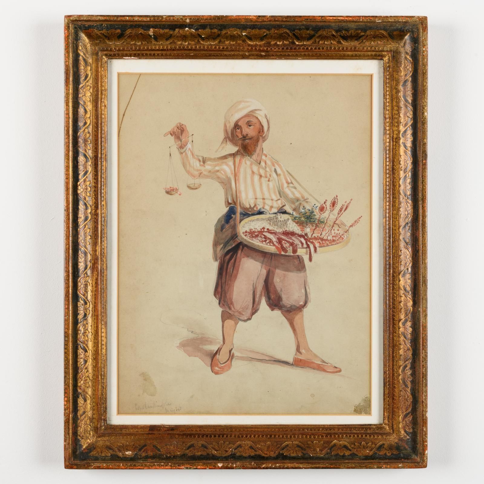 Captain Forbes Macbean (Active Mid 19th Century) Seller Of Sweetmeats, Constantinople