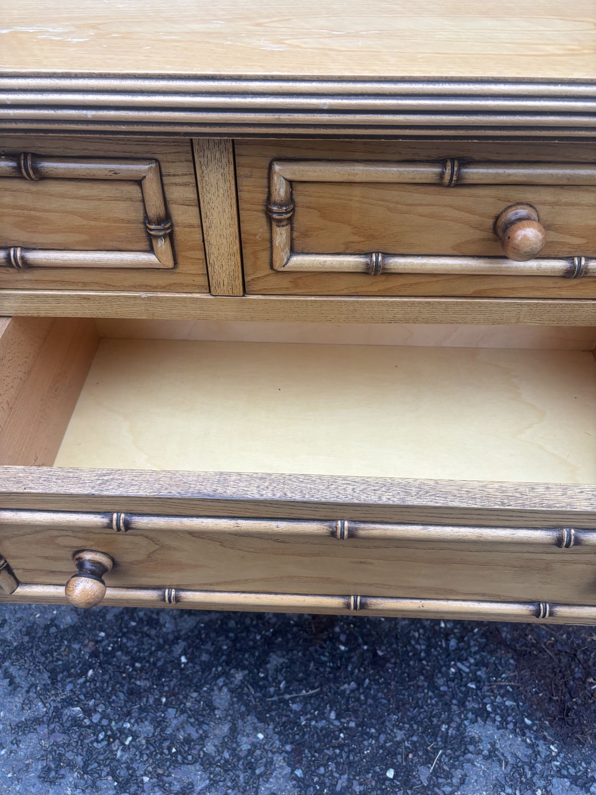 Vintage Harrods Faux Bamboo Chest Of Drawers Sideboard photo 1650.0