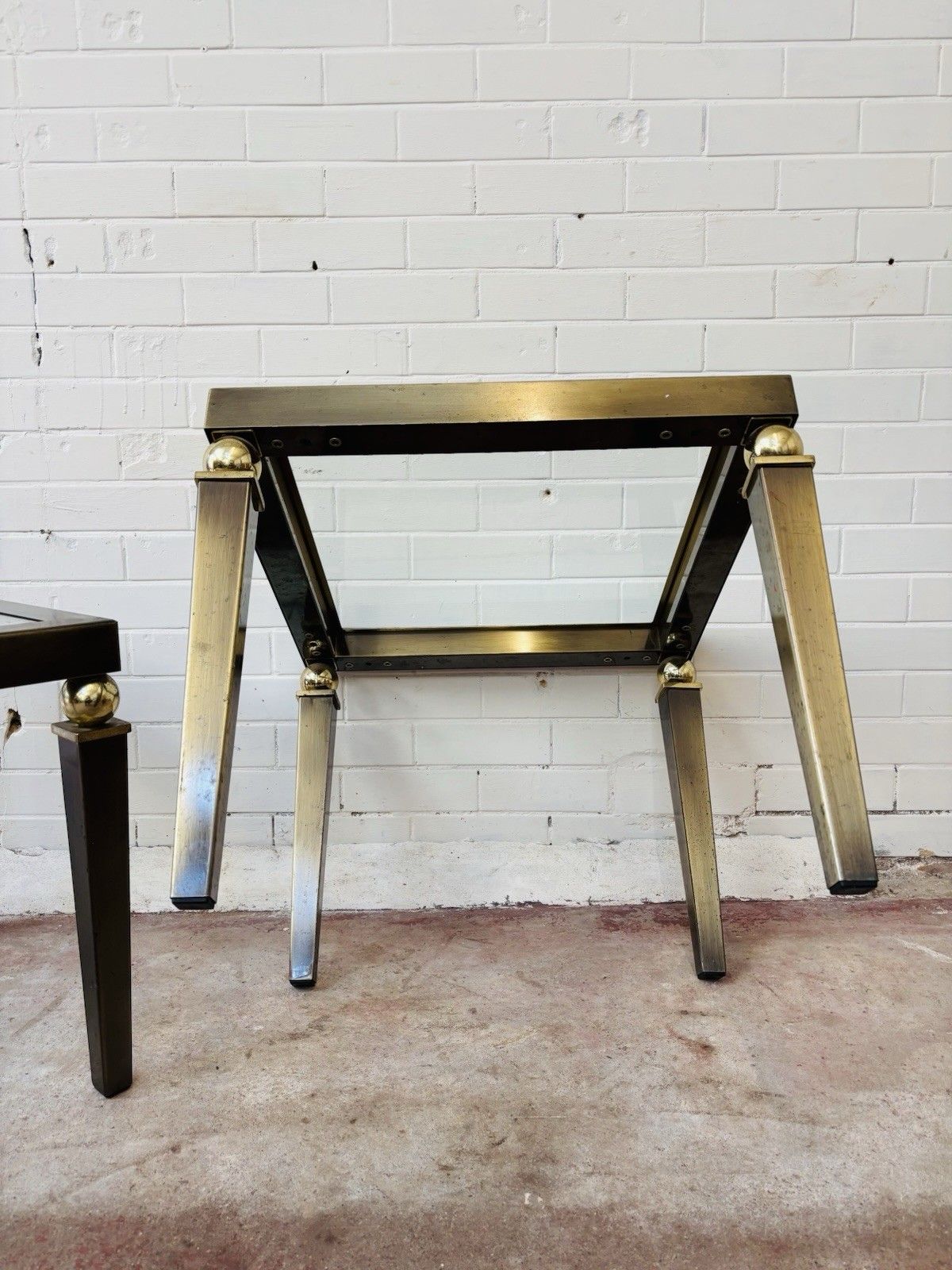 A Fantastic Pair Of Belgo Chrome 1970’s Chrome Side Tables. photo Furniture