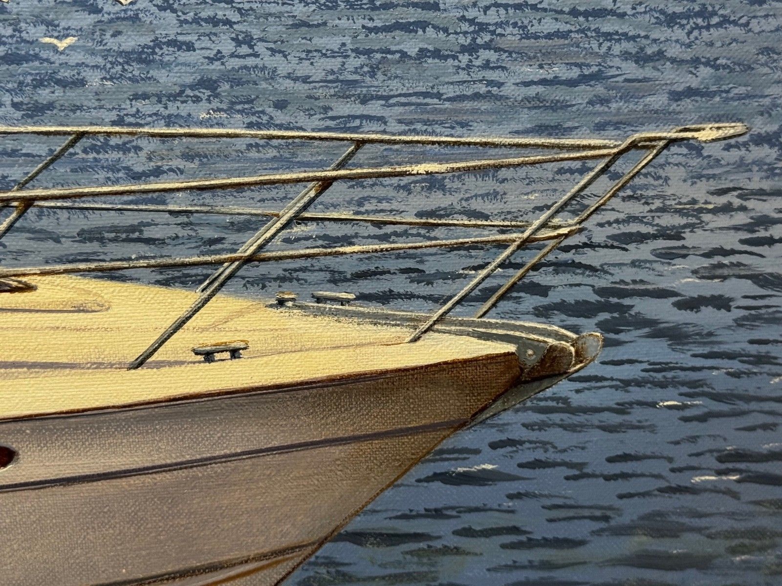 photo buy Oil Painting Lake Windermere Ascendancy — Fairline Squadron 50 Yacht By Edward Hersey