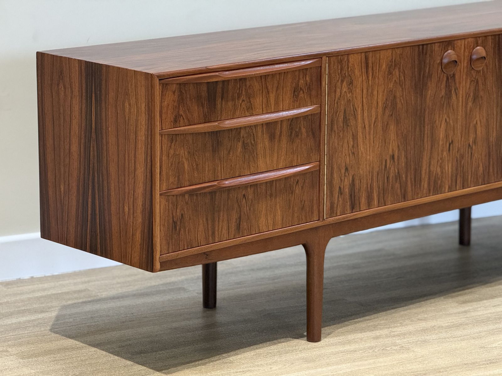1790.0 McIntosh Long Sideboard In Rosewood photo