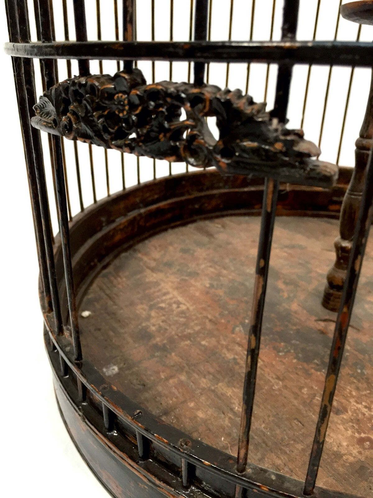 photo for sale Antique 20th Century Oriental Bird Cage / Birdcage House / Tabletop / Hanging