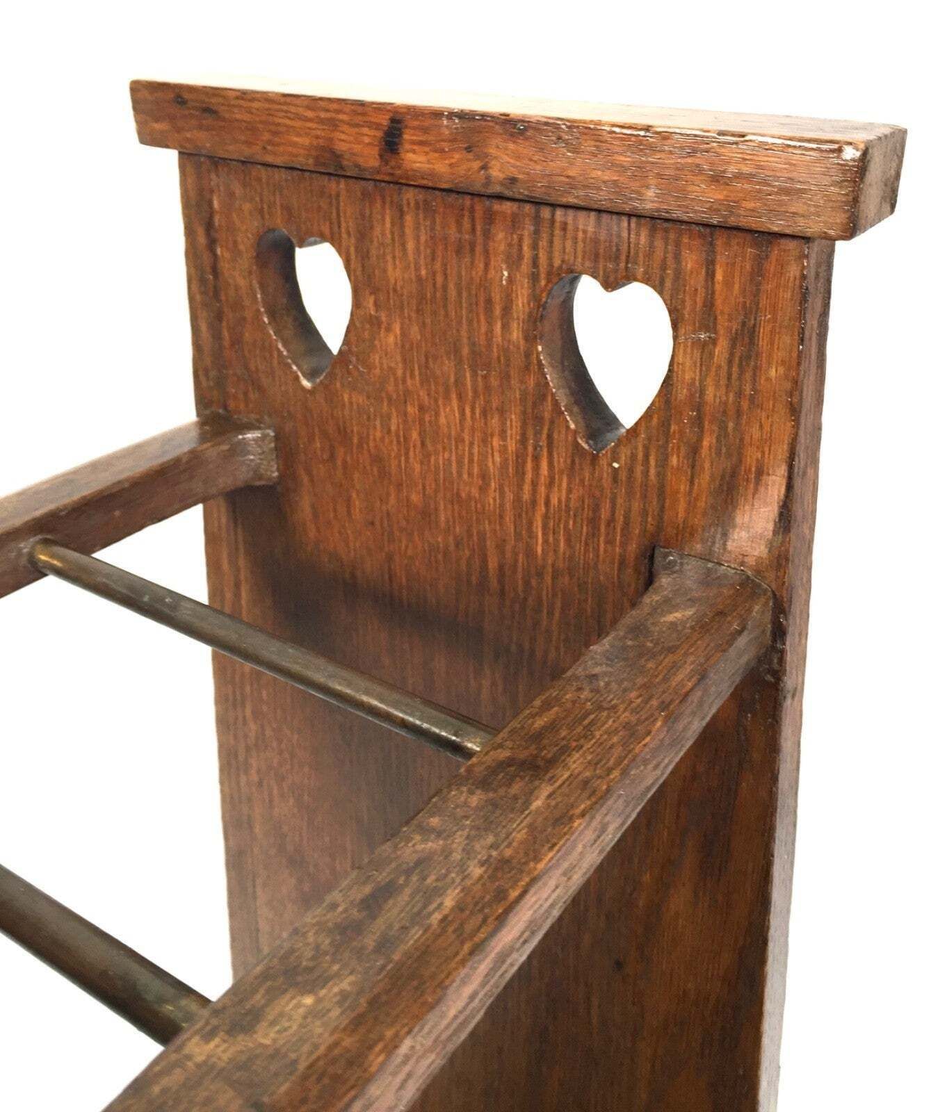 Antique Entrance Hall Arts & Crafts Oak Wooden Stick / Umbrella Stand C.1930 photo 219.0