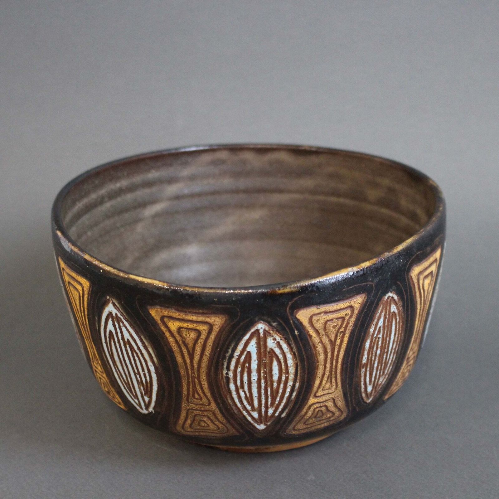 Vintage French Ceramic Bowl By Alexandre Kostanda (Circa 1960s) photo for sale