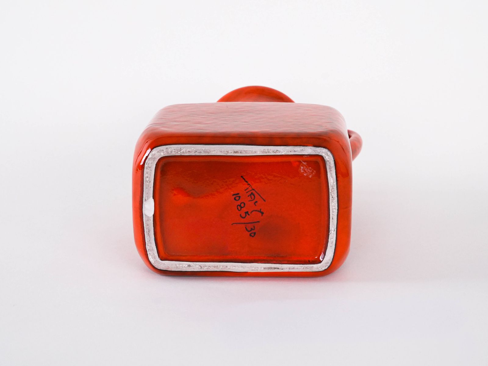 Red Ceramic Vase, Italian Design, 1960s, Made In Italy photo buy