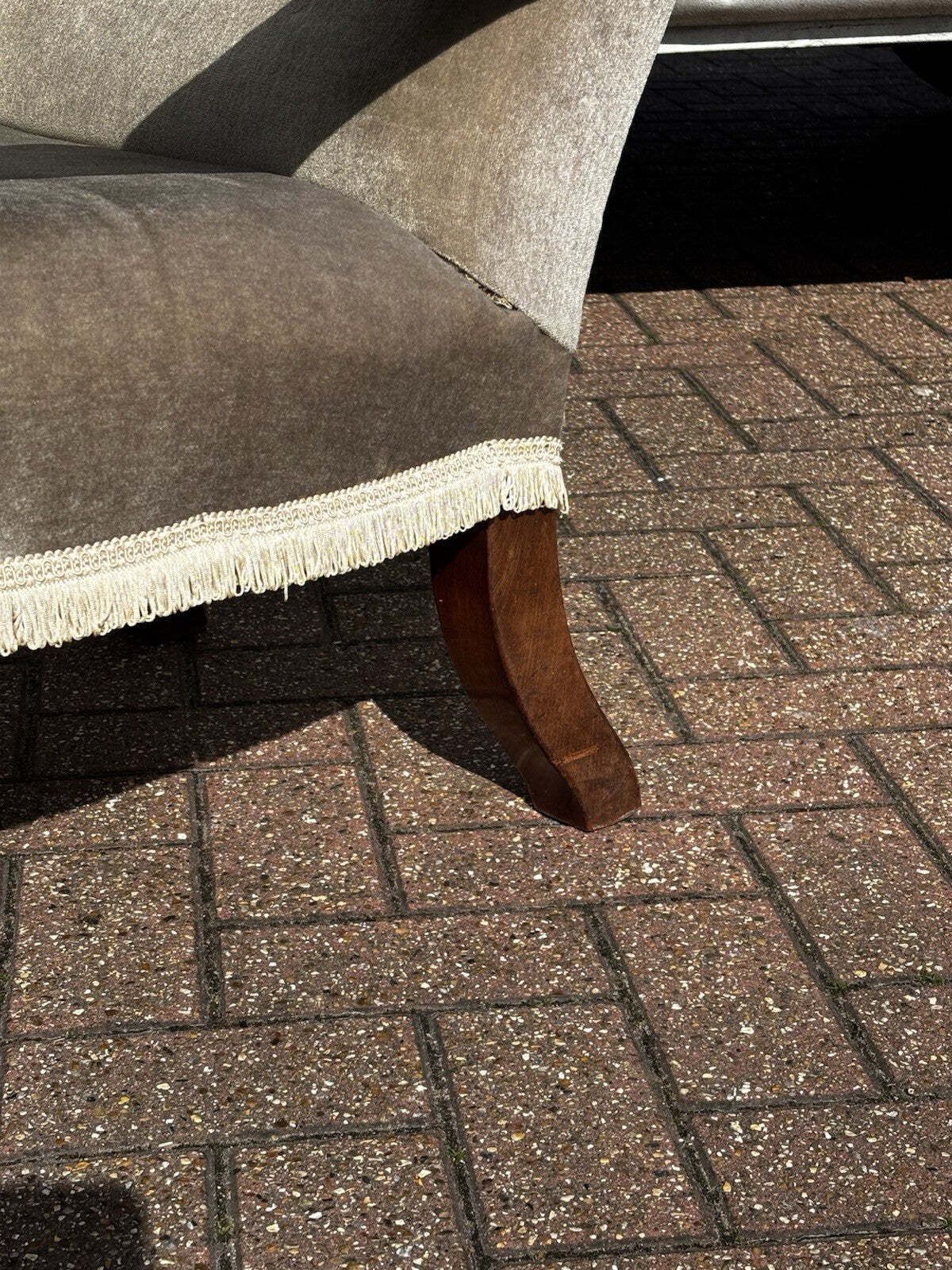 William IV Library Armchair With Mahogany Frame, On Brass Castors. photo buy