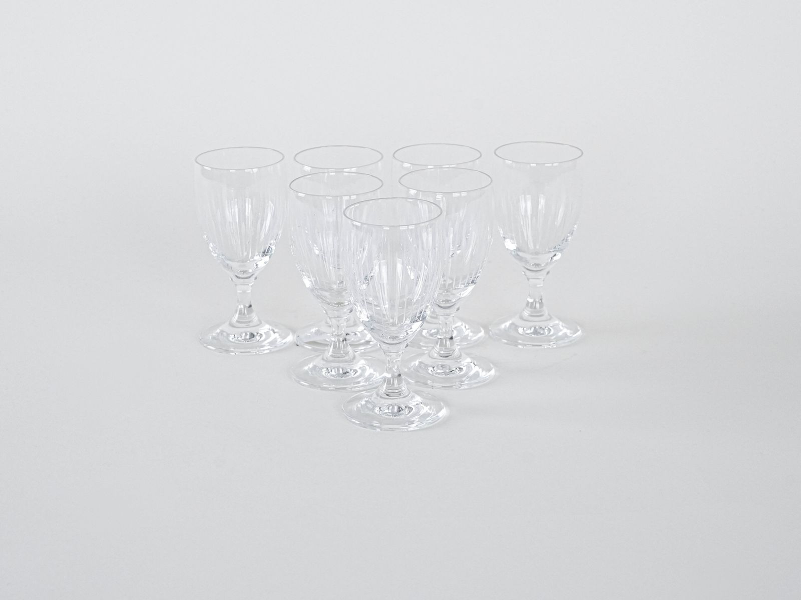 Set Of Crystal Glasses, Danish Design, 1970s, Manufactured In Denmark photo Home Decor