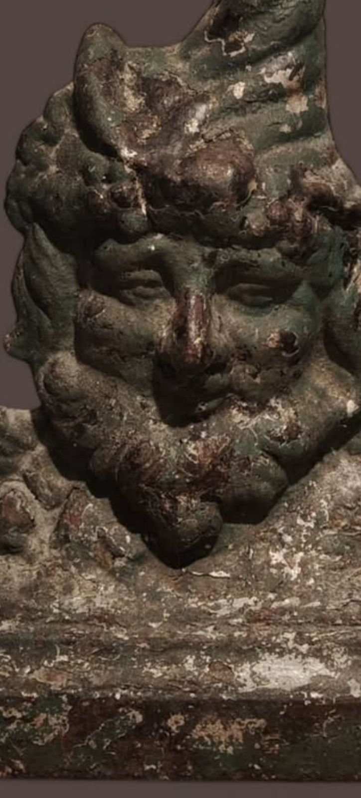 19th Century Cast Iron Figural Doorstop Of Bacchus photo furniture