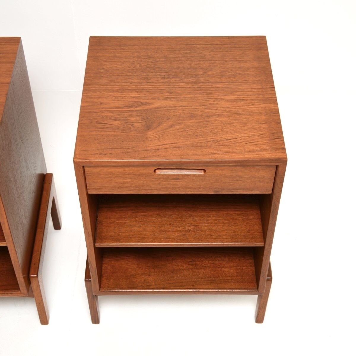 Pair Of Danish Vintage Teak Bedside Cabinets By Ib Kofod Larsen photo vinterior