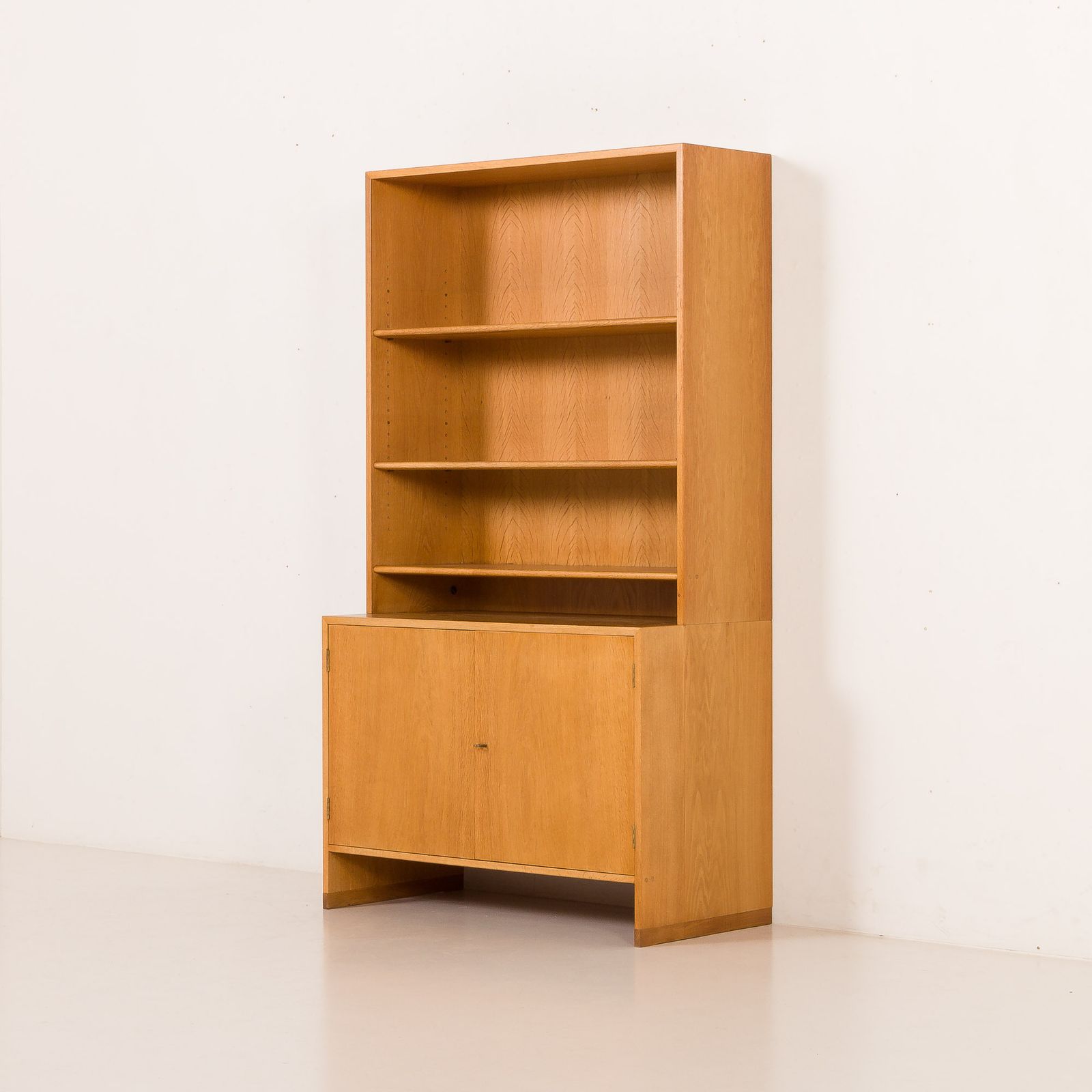Hans Wegner Mid Century Oak Bookcase Ry Mobler 1960s