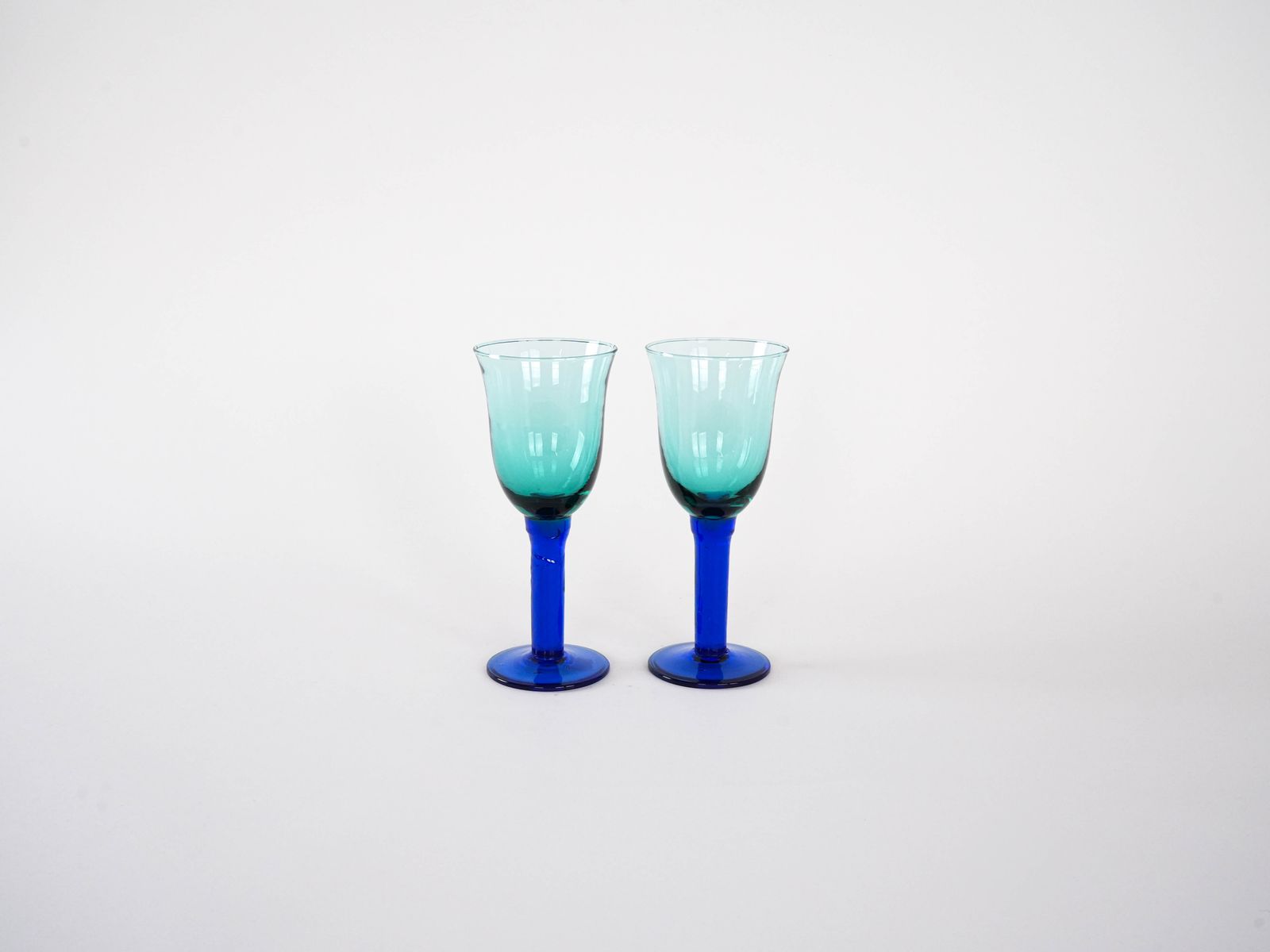 Pair Of Colourful Glasses, Danish Design, 1970s, Manufactured In Denmark photo for sale
