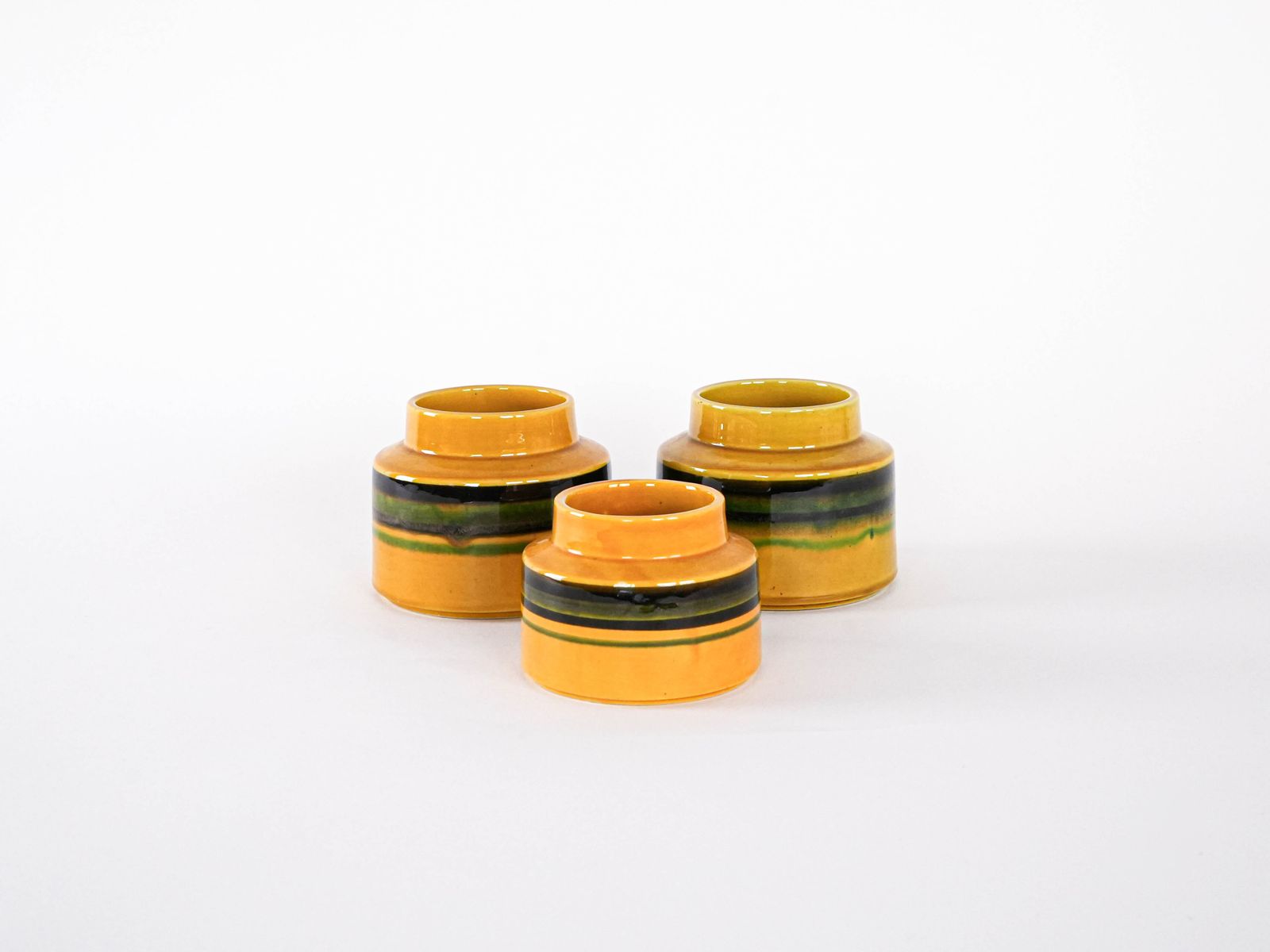Set Of Ceramic Vases, Italian Design, 1960s, Manufactured In Italy photo for sale