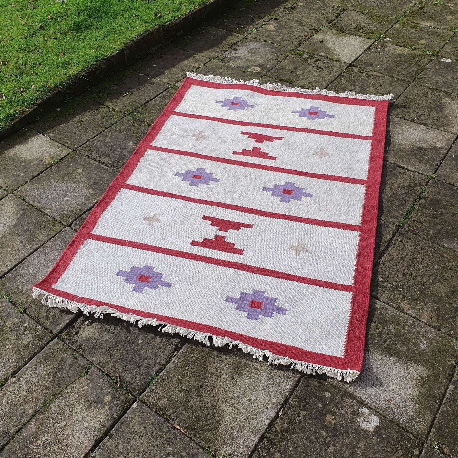 A Traditional Swedish Flatweave Rug Dating From The 1960s. photo buy