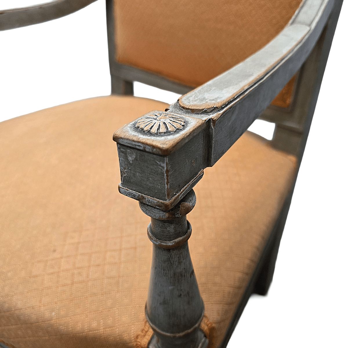 Antique French Louis XVI Armchair, Late 1700s photo vinterior