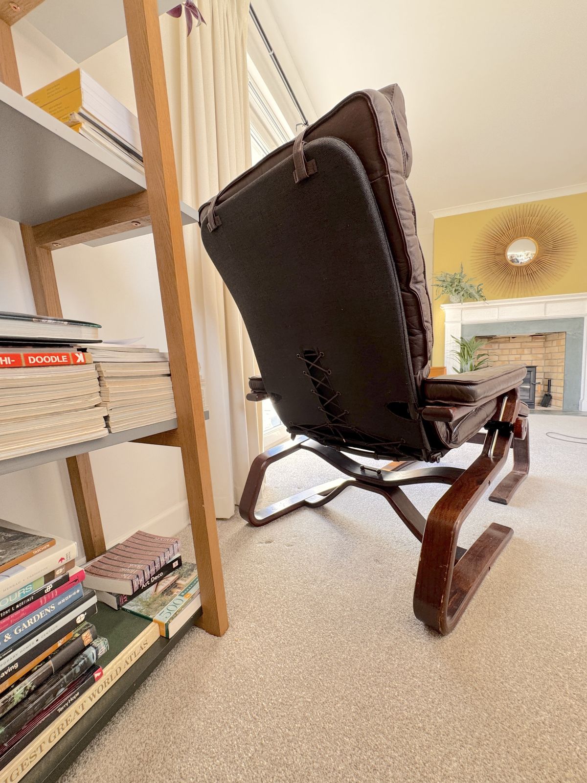 Vintage Ekornes Recliner And Ottoman, In Westnofa Style photo 750.0