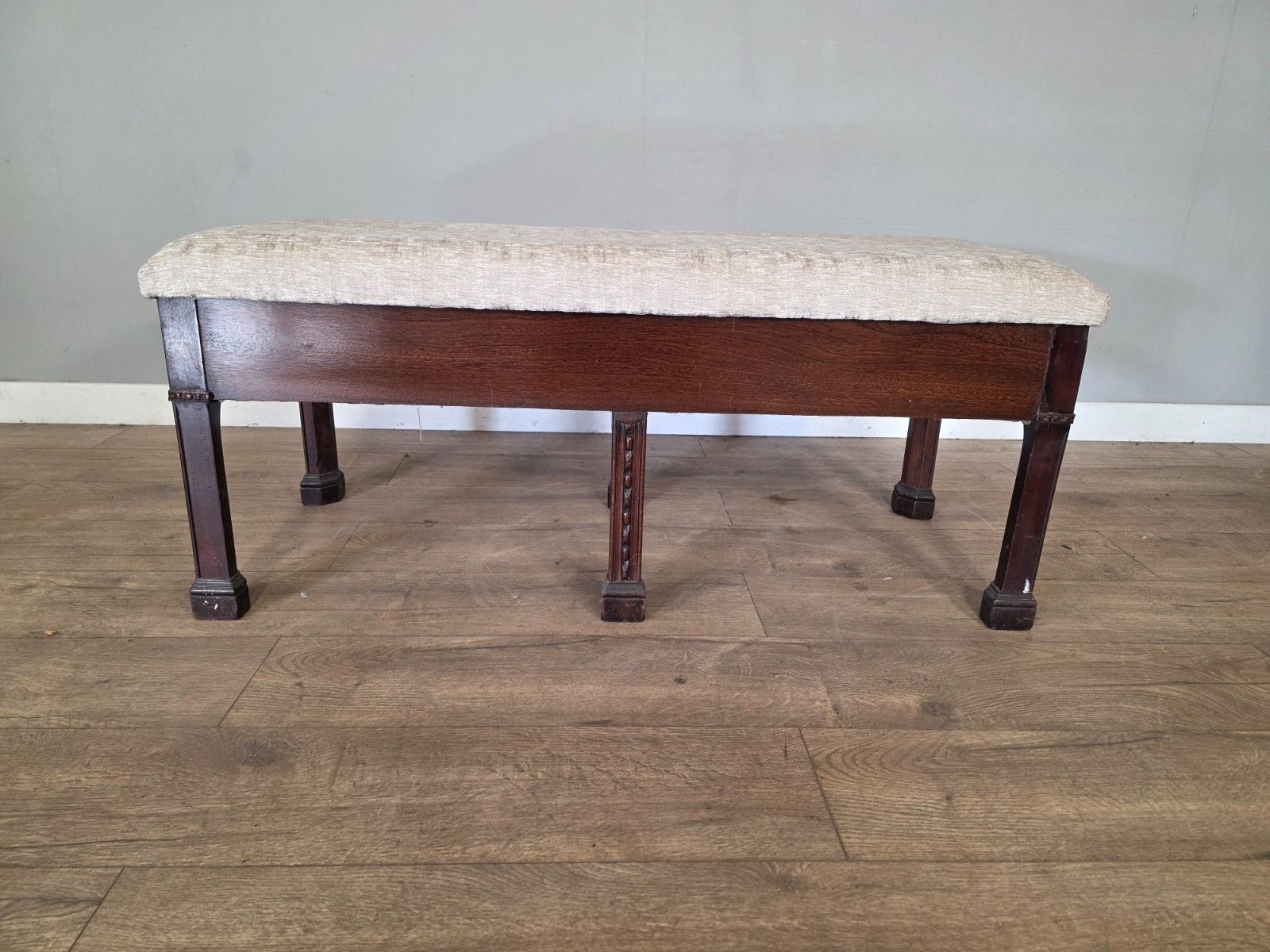 Antique Mahogany Adams Style Large Stool/Window Seat 18th Century