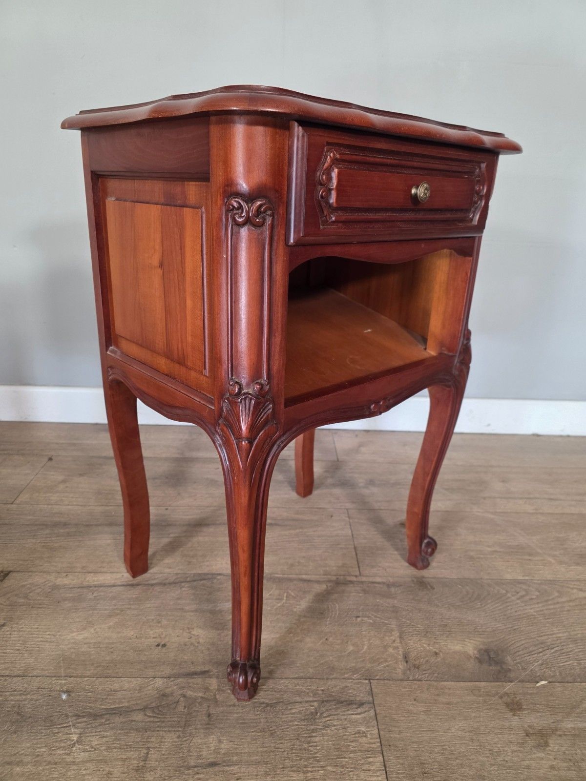 photo for sale Pair Of Antique French Louis XV Style Bedside Cabinets 1960s
