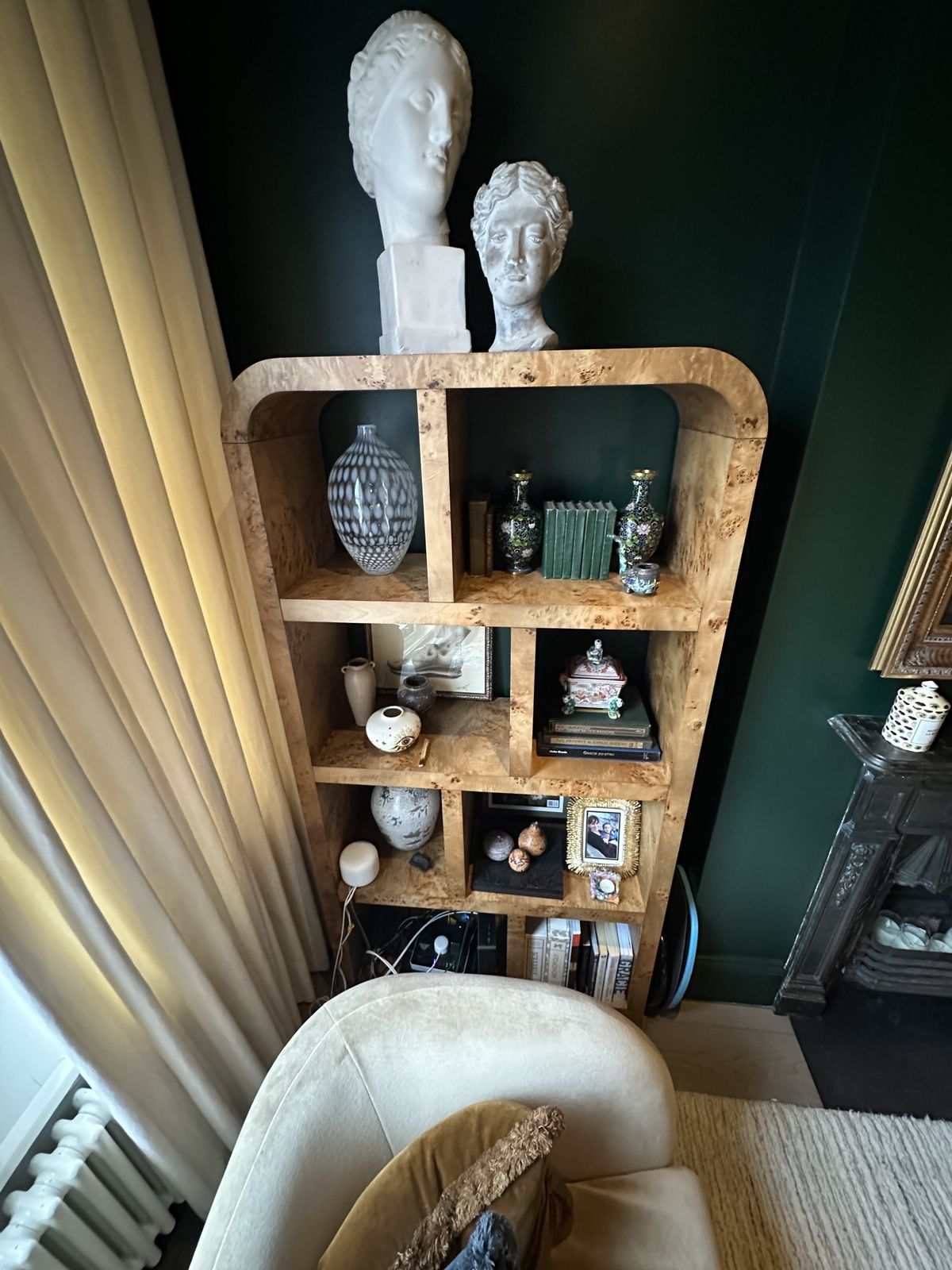 Soho Home Burl Wood Wallace Shelves photo for sale