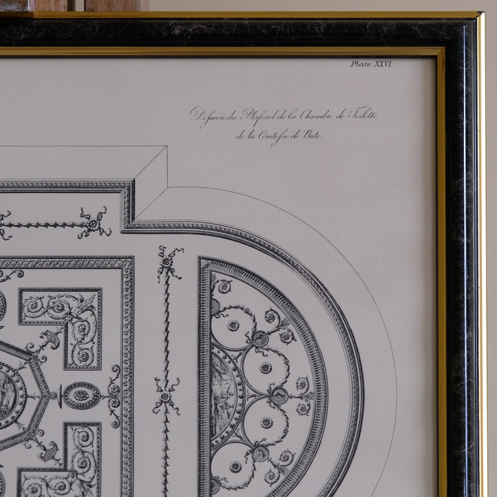 Design Of The Ceiling In Lady Bute's Dressing Room, After Robert Adam photo furniture