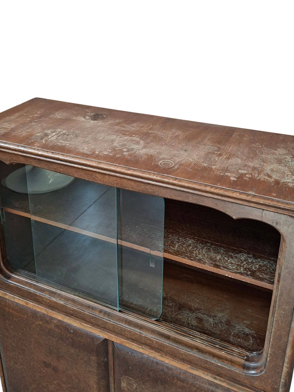 Vetrina Vintage Anni '40/'50 In Radica – Design Italiano Mid Century photo vintage