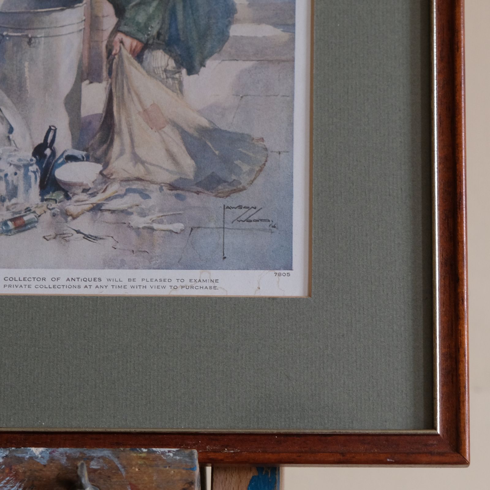 Collector Of Antiques, After Lawson Wood photo furniture