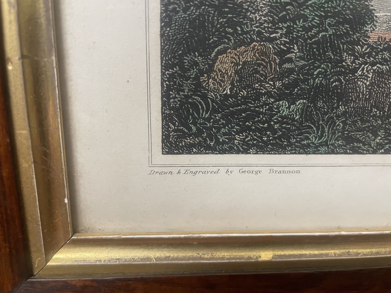 Antique George Brannon Engraving Of Castle Hambro Ventnor Isle Of Wight photo 125.0
