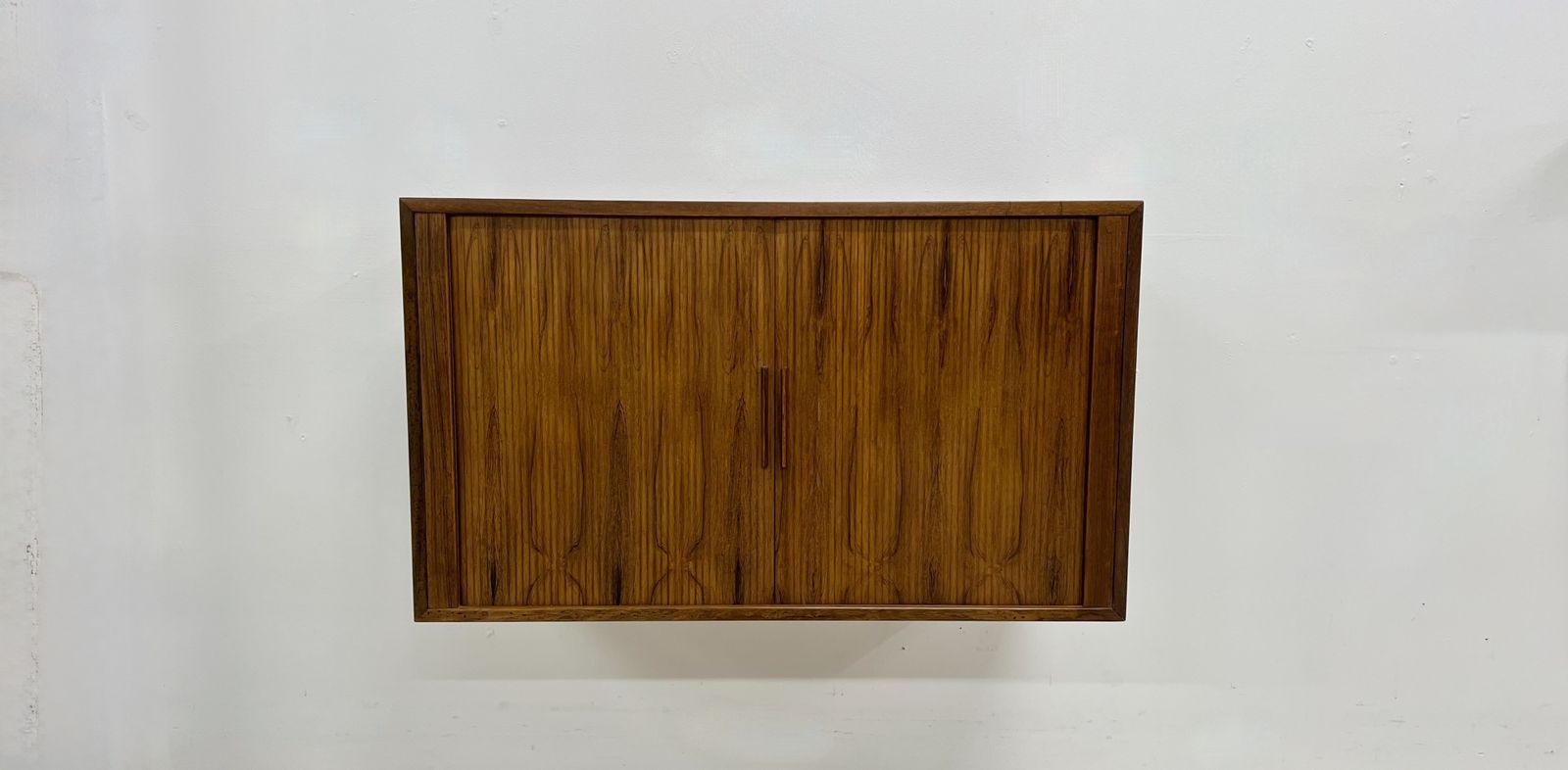 Rosewood Tambour Cabinet By Kai Kristiansen For Feldballes