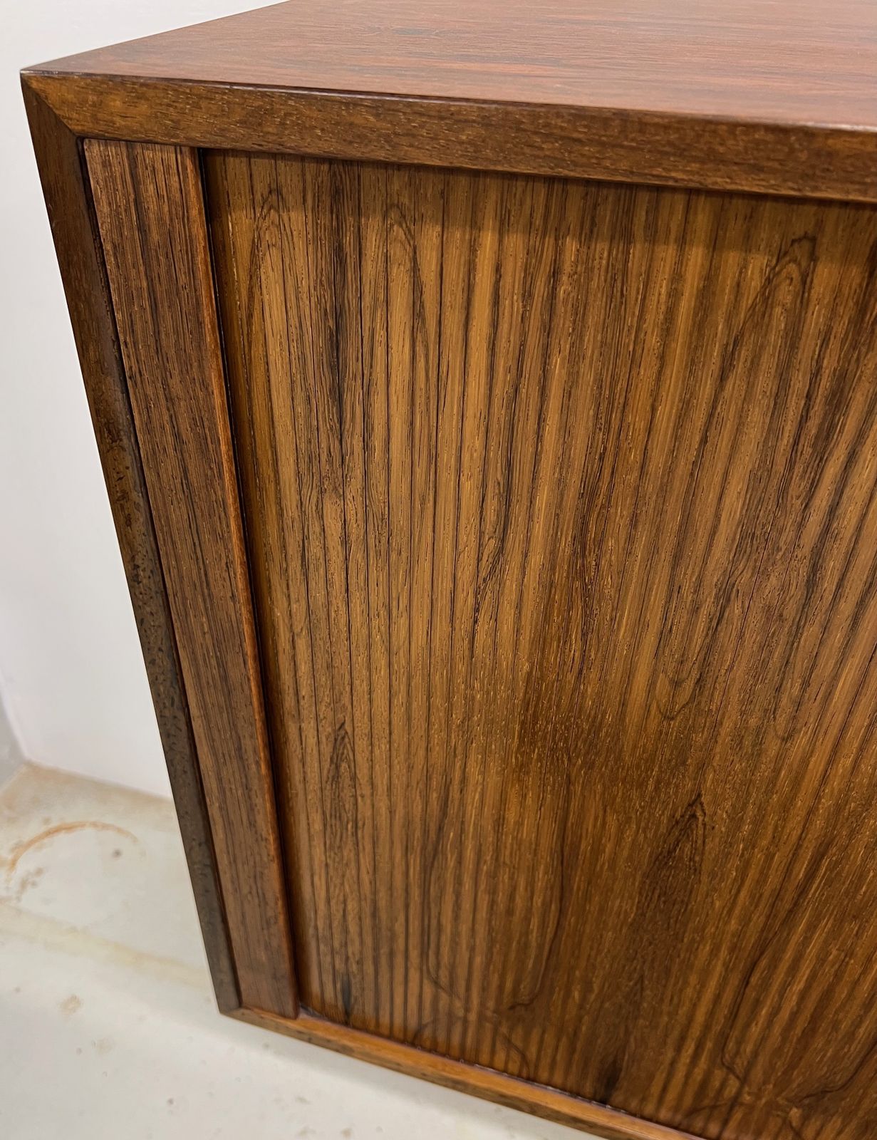 Rosewood Tambour Cabinet By Kai Kristiansen For Feldballes photo 575.0