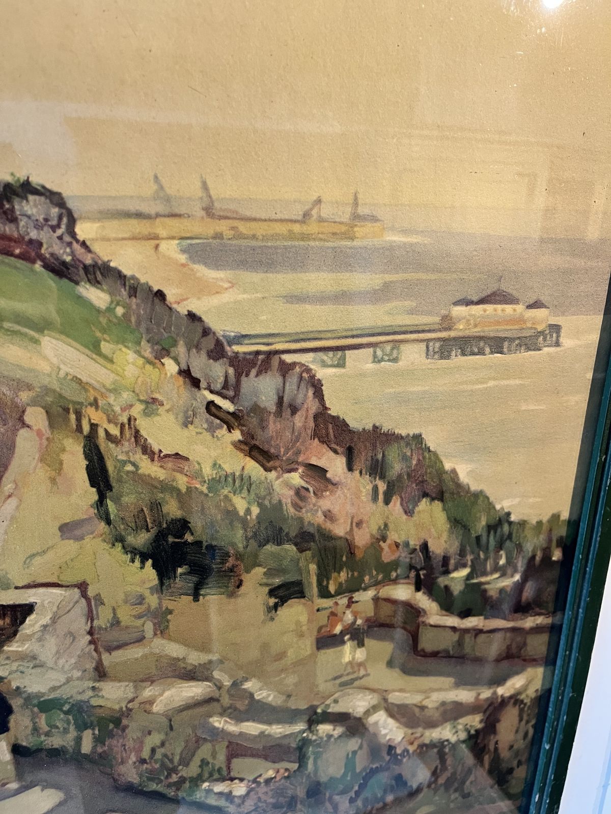 1930’s Leonard Richmond “Folkestone” Original Print For Southern Railway photo for sale