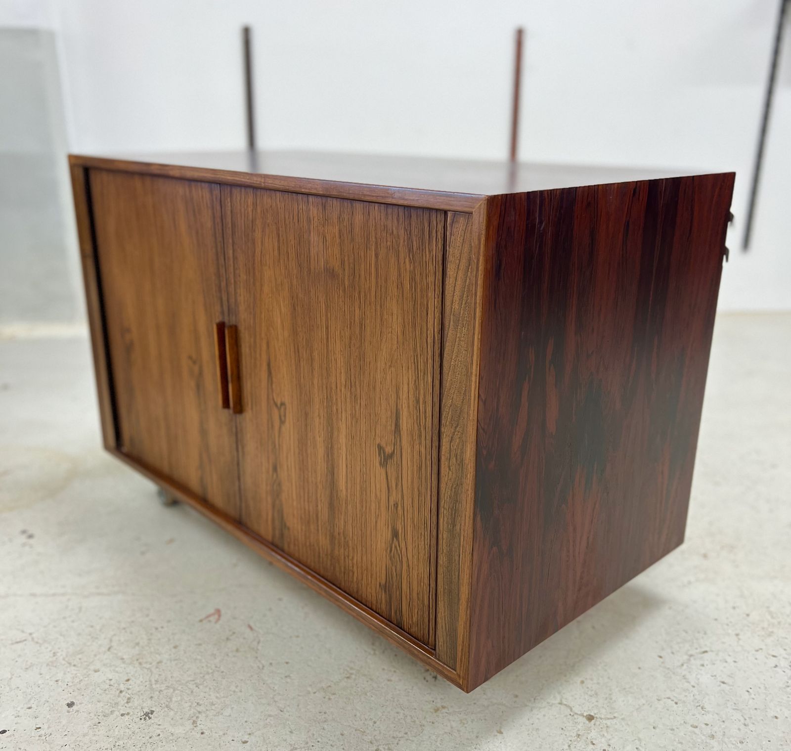 Rosewood Tambour Cabinet By Kai Kristiansen For Feldballes photo vinterior