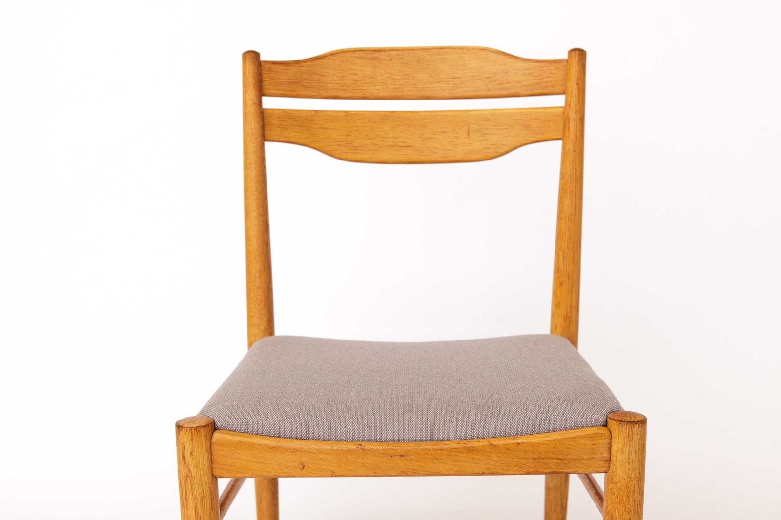 Set Of 6 Vintage Dining Chairs 1970s, Beechwood & Teak Chairs, Mid Century Wooden Dining Chairs, Newly Upholstered photo 1352.0