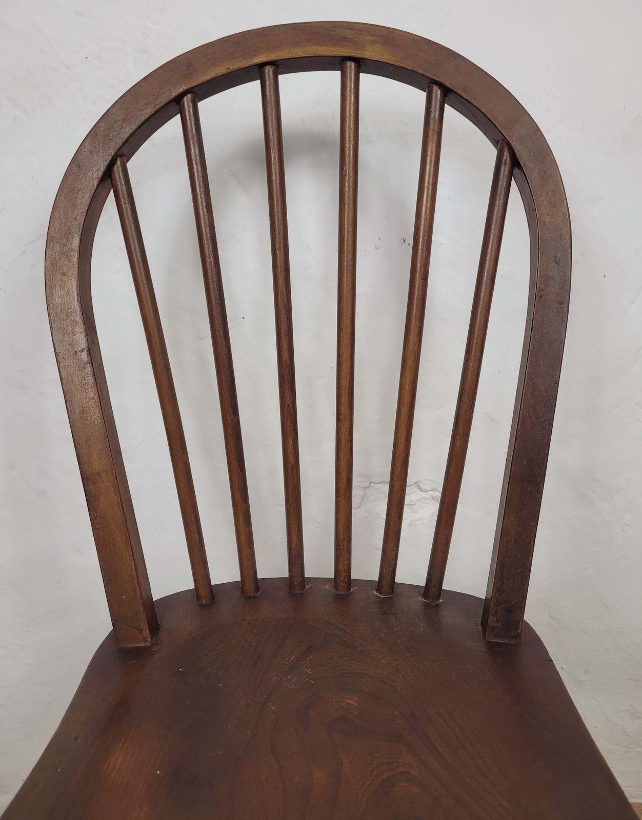Vintage Kitchen Chair Hoop Back Elm & Birch English 20thc photo vinterior