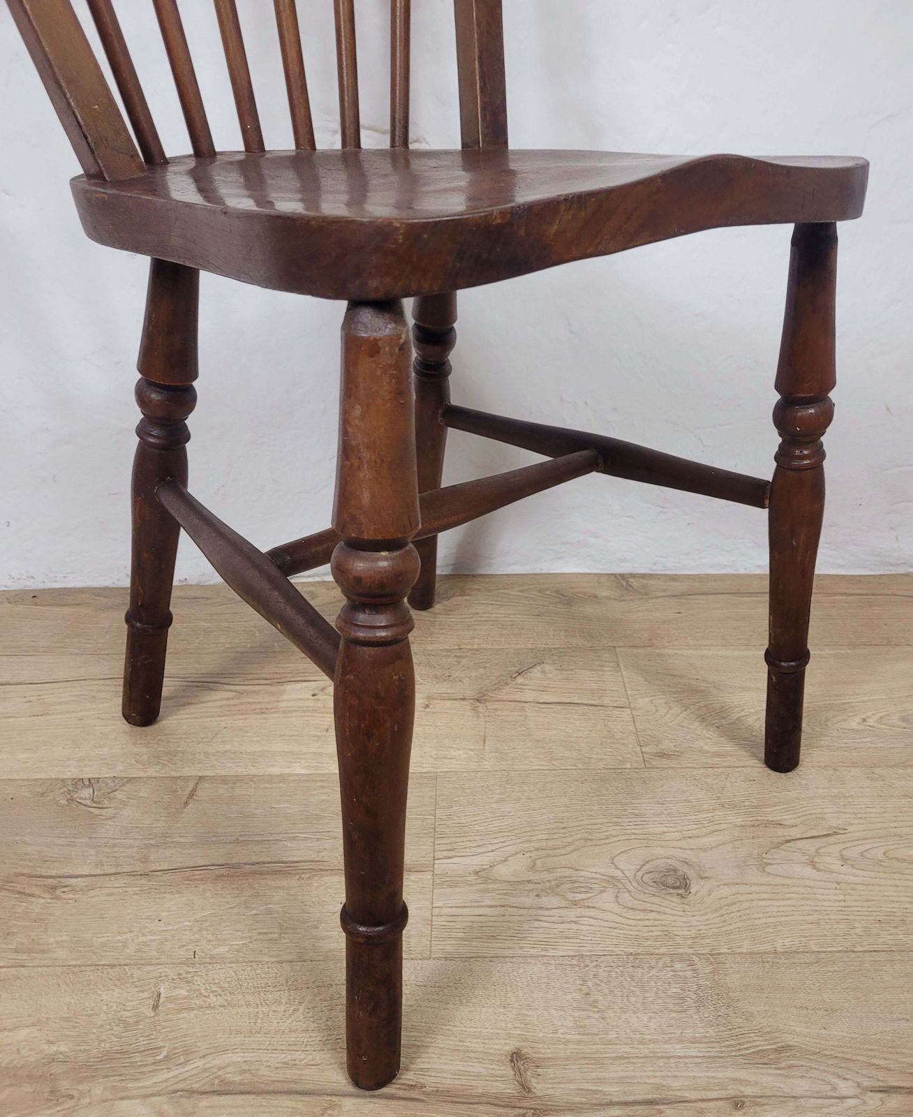 photo for sale Vintage Kitchen Chair Hoop Back Elm & Birch English 20thc
