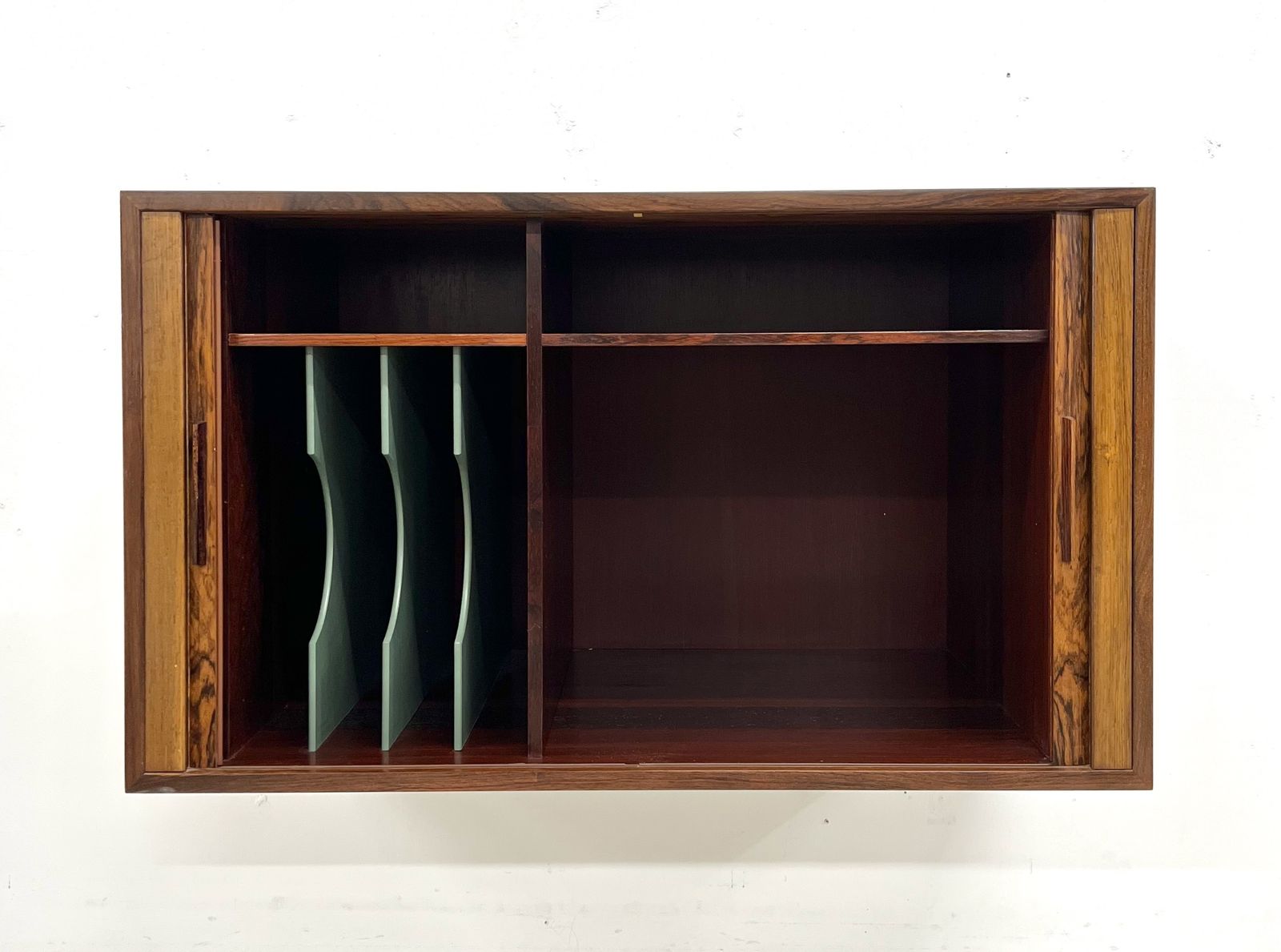 photo for sale Rosewood Tambour Cabinet By Kai Kristiansen For Feldballes