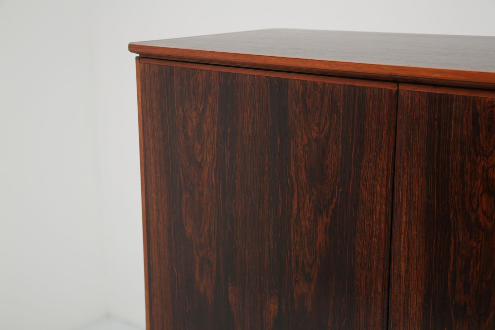 Rosewood Drinks Cabinet: Swedish Mid Century, Bookmatched Rosewood, Sweden, 1960s photo Furniture