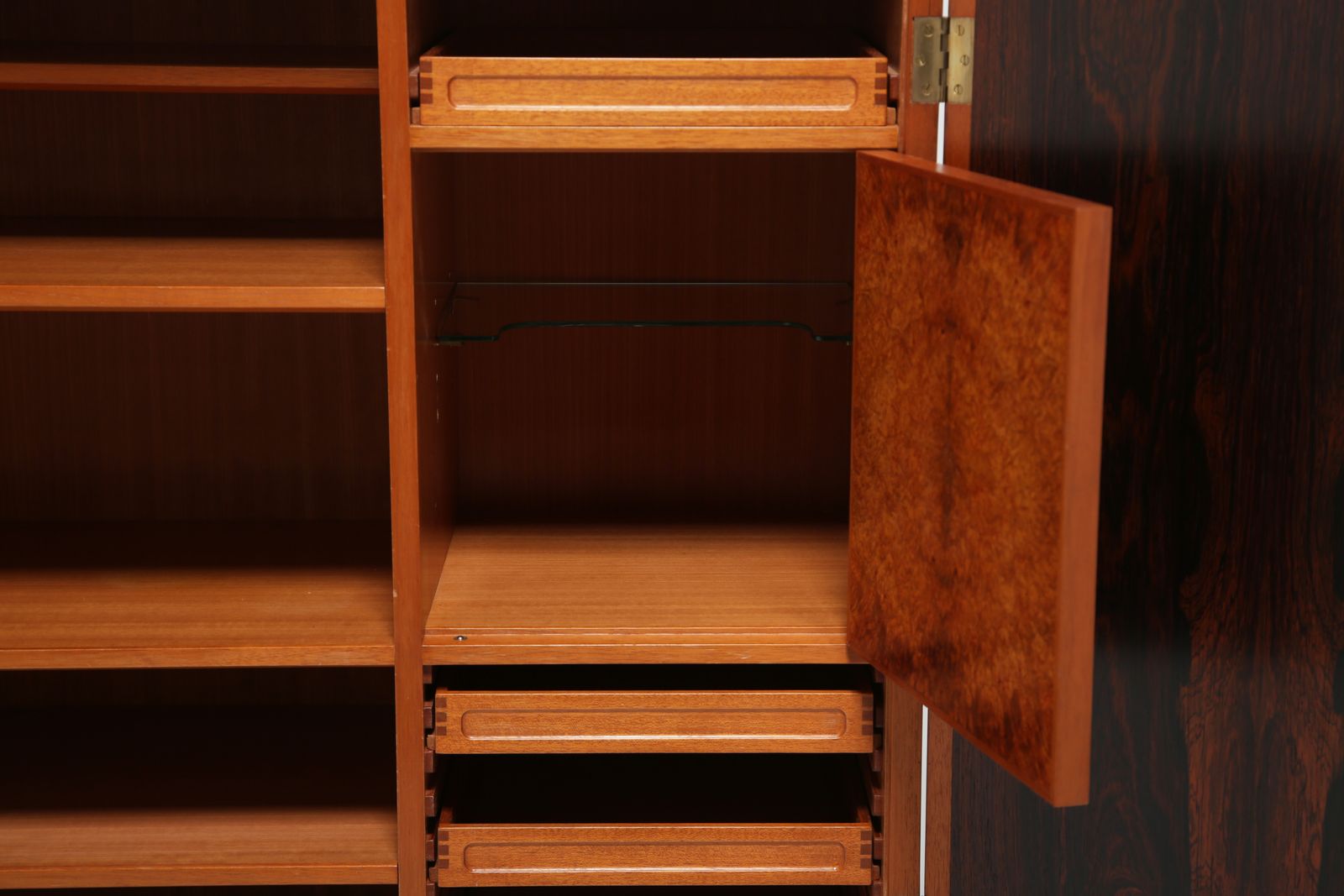 photo vinterior Rosewood Drinks Cabinet: Swedish Mid Century, Bookmatched Rosewood, Sweden, 1960s
