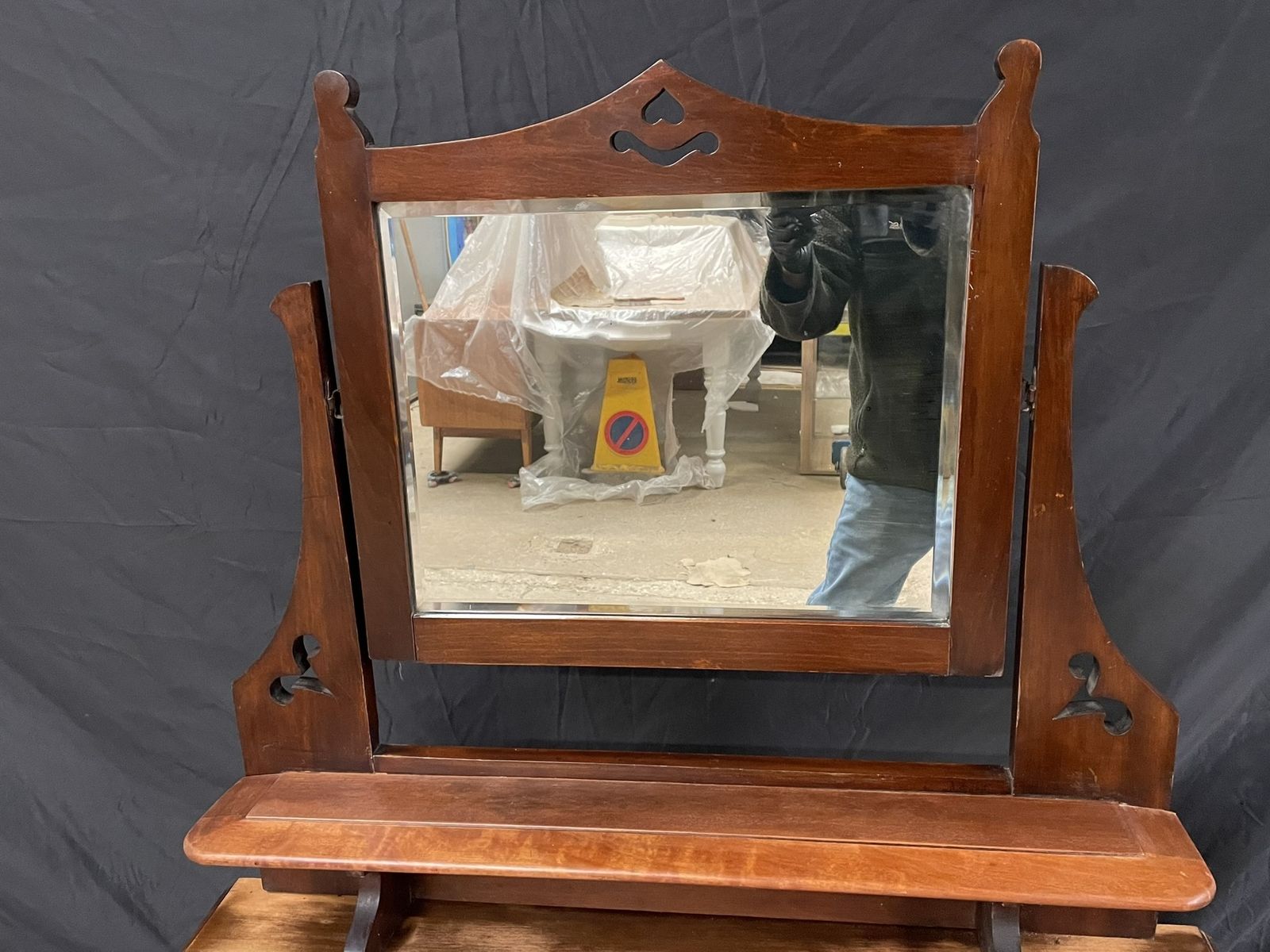 235.0 Restored Edwardian Dressing Table – Farmhouse Style photo