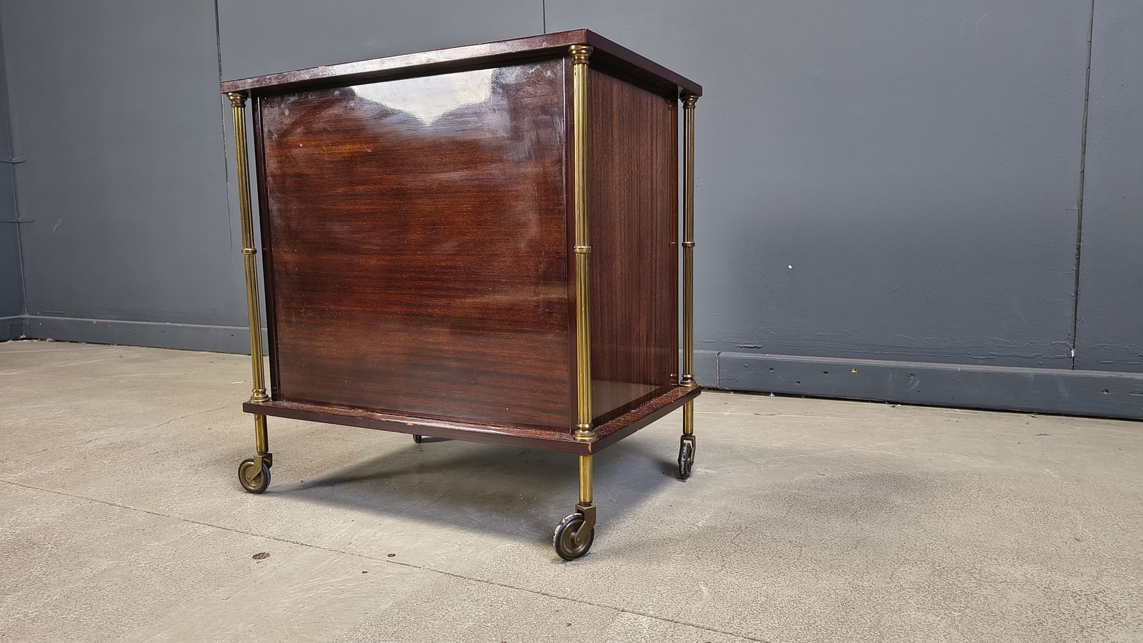 Mid Century Modern French Bar Cabinet, 1960s photo furniture