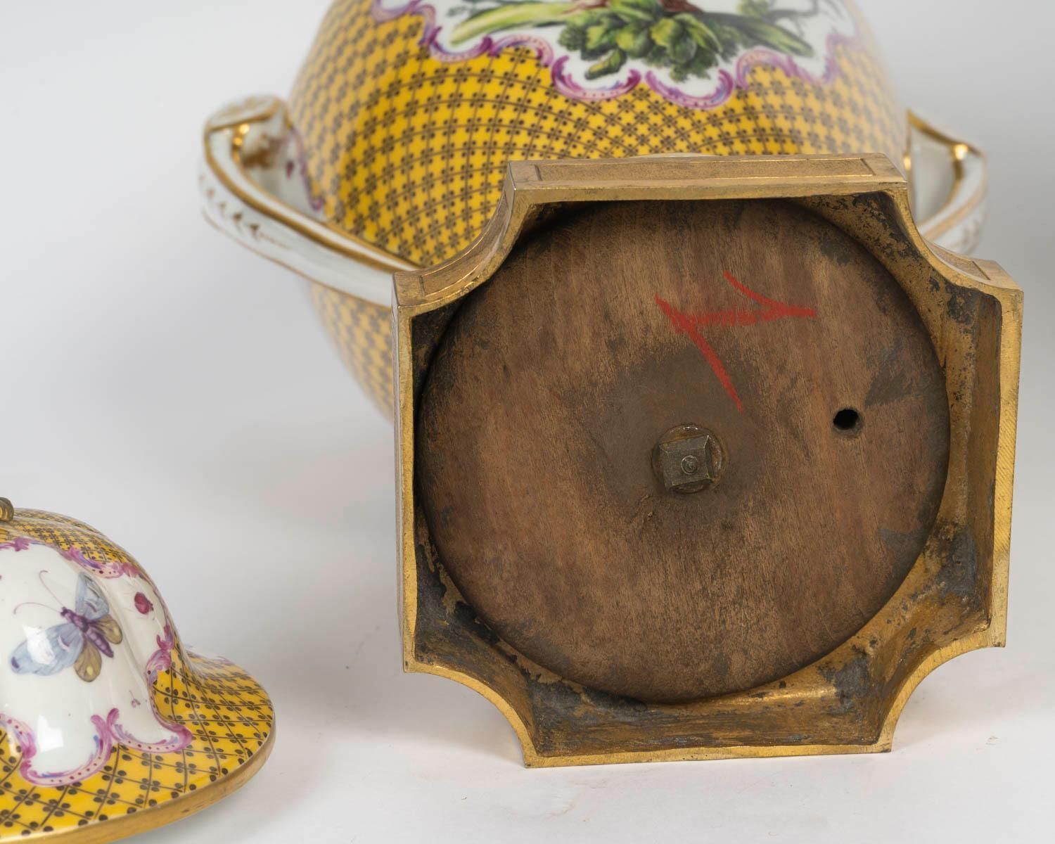 Home Decor Pair Of Louis XVI Style Porcelain And Gilded Bronze Covered Vases photo