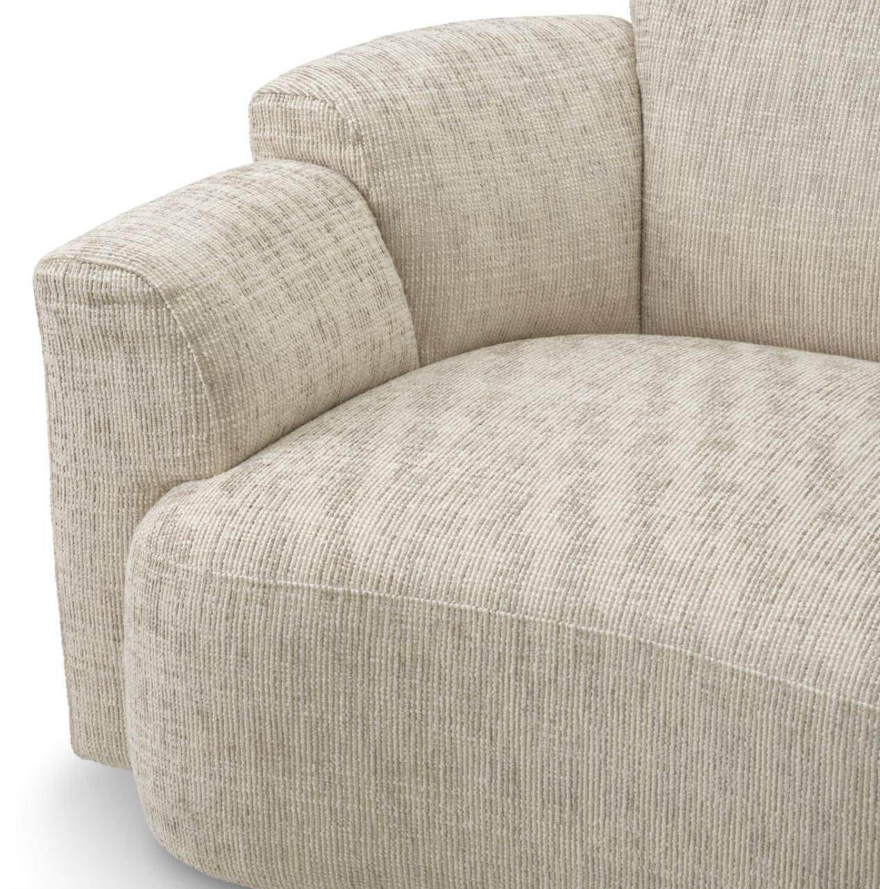 Swivel Chair In Creststone Beige With Black Base photo vintage