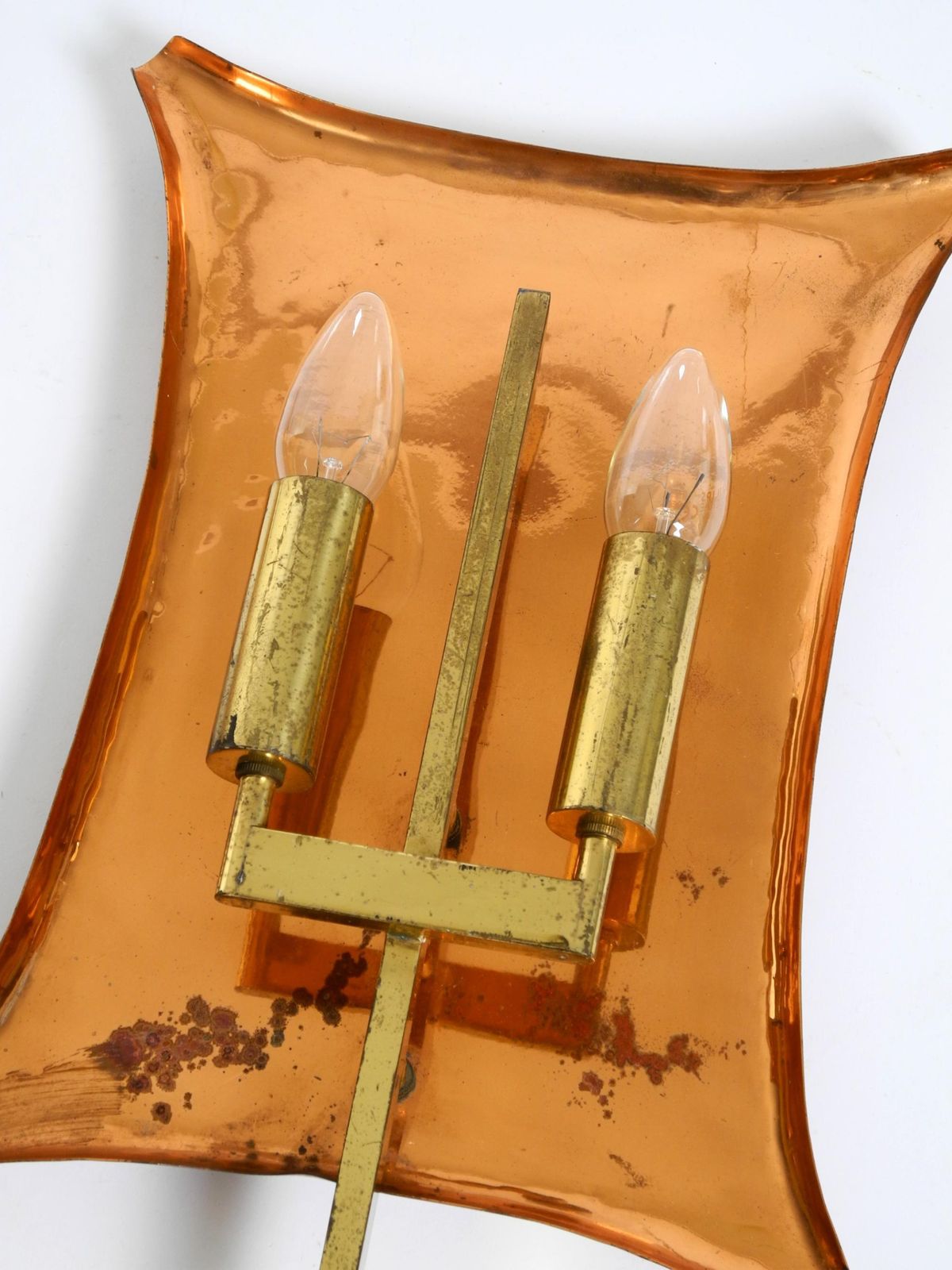 photo buy Unique Large Heavy Mid Century Church Wall Lamps Made Of Copper And Brass